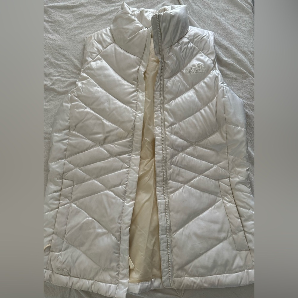 The North Face Women's White Quilted Vest
